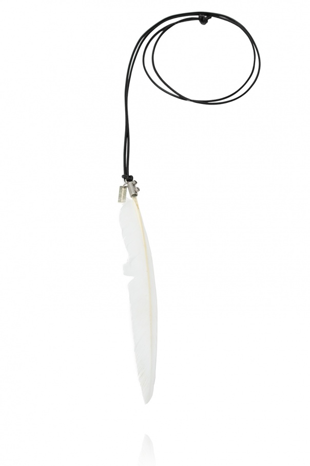 Ann Demeulemeester Feather necklace | Men's Jewelery | IetpShops